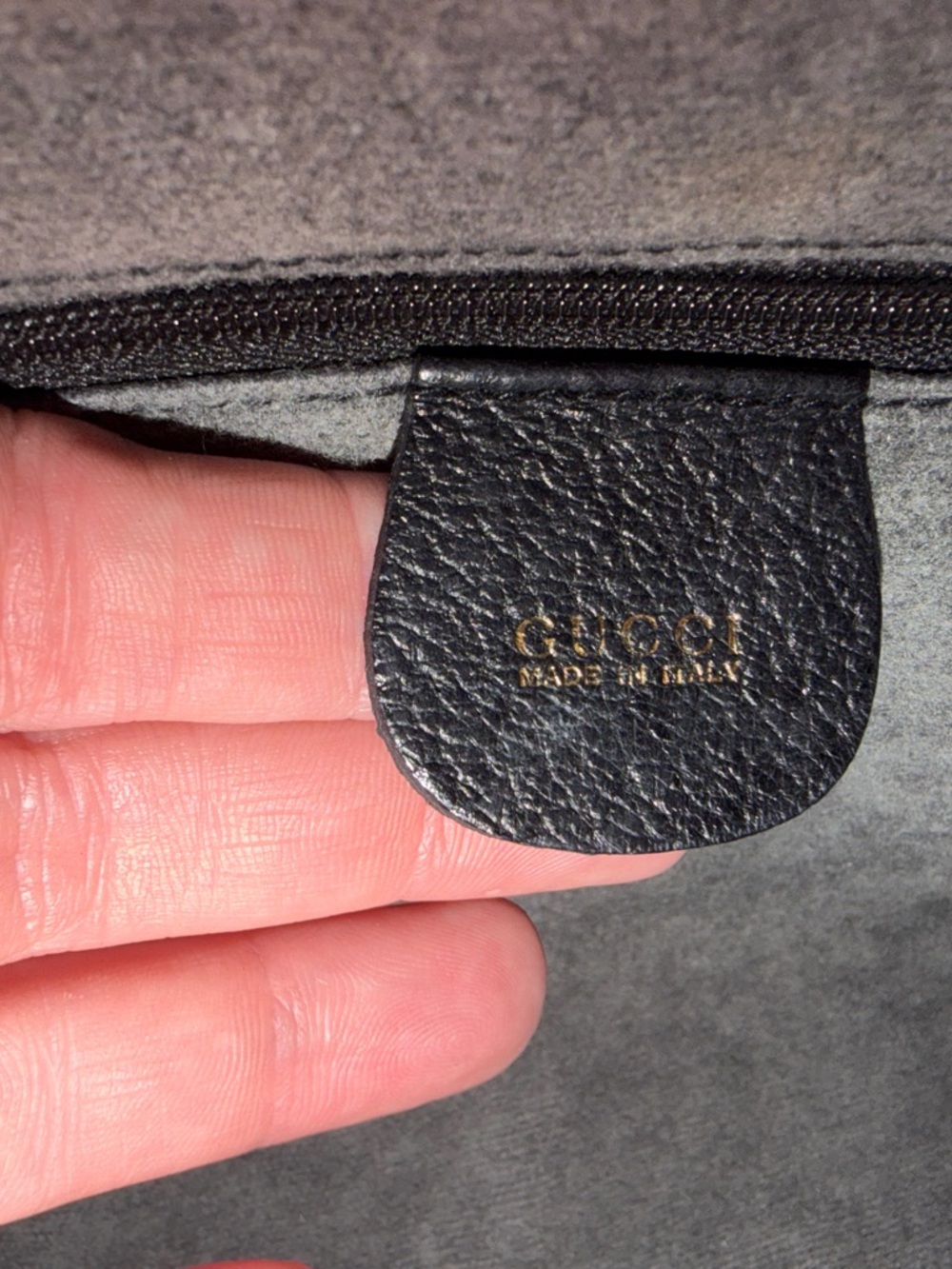 Vintage GUCCI Black Monogram Boston Bag - Picture 7 of 13